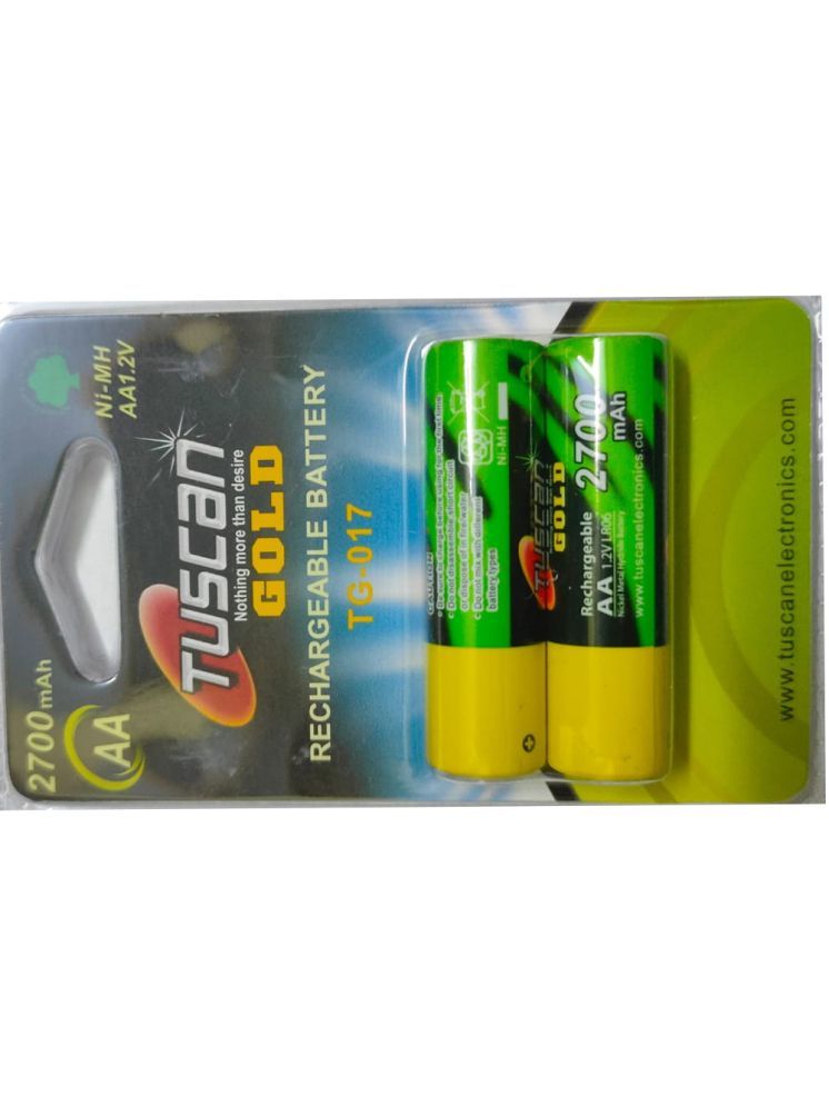     			Tuscan (TG-017) 1.2 V NI-MH 2700 mAh Rechargeable Battery For Camera ( Pack of 1 )