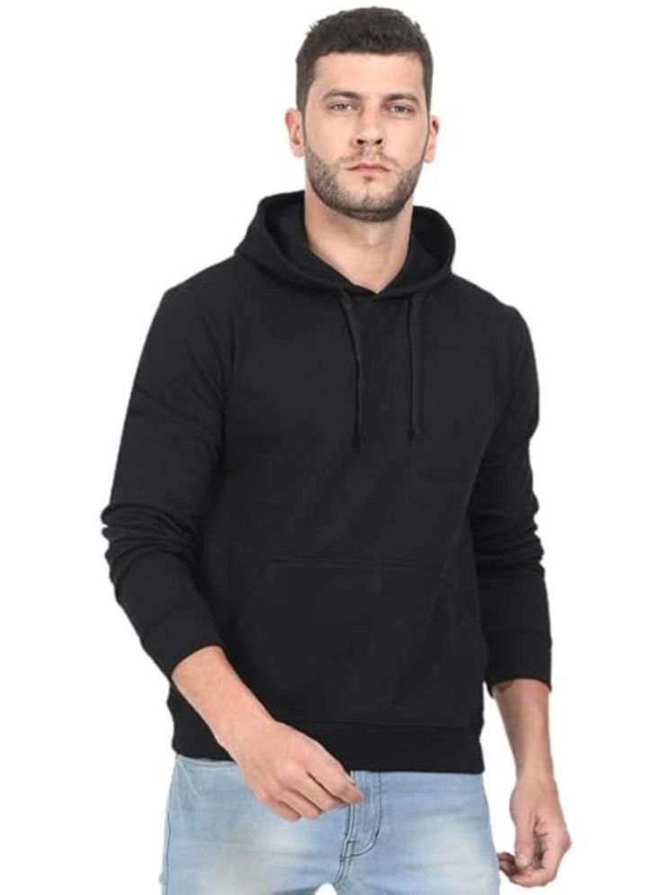     			ATIGIANO APPAREL Fleece Hooded Men's Sweatshirt - Black ( Pack of 1 )