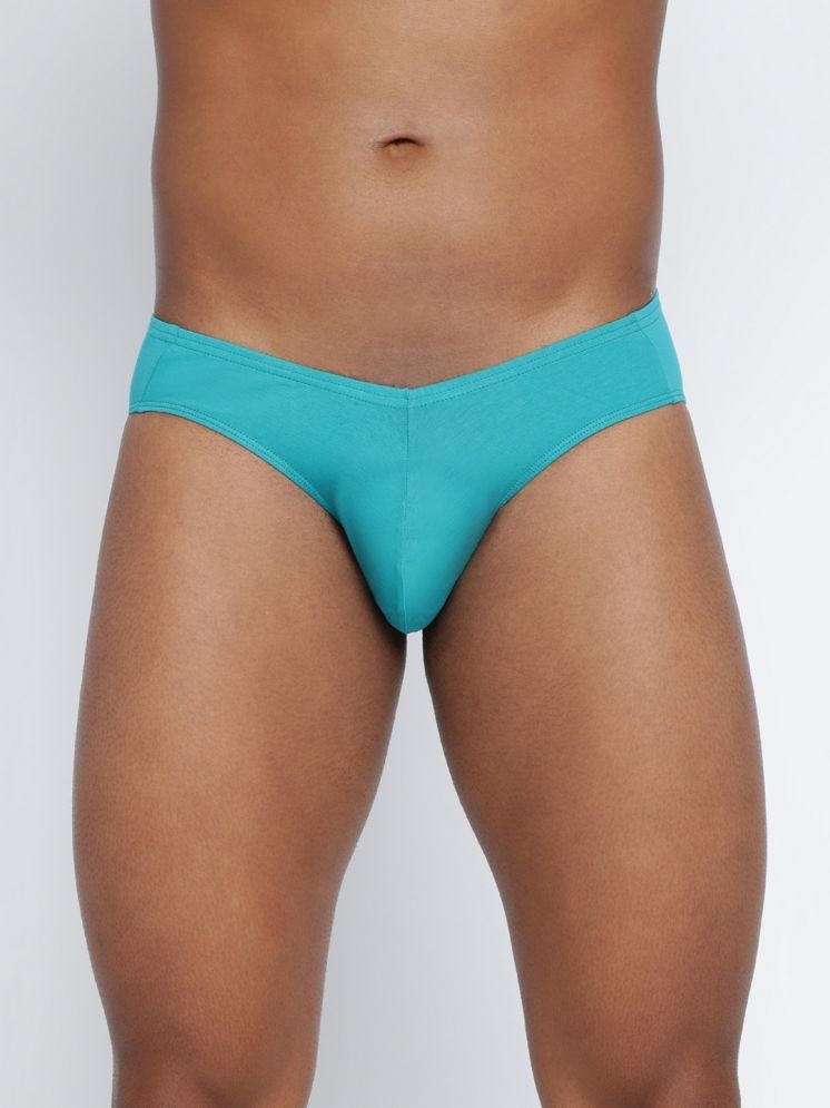     			BASIICS By La Intimo Cotton Blend Men's Briefs ( Teal )