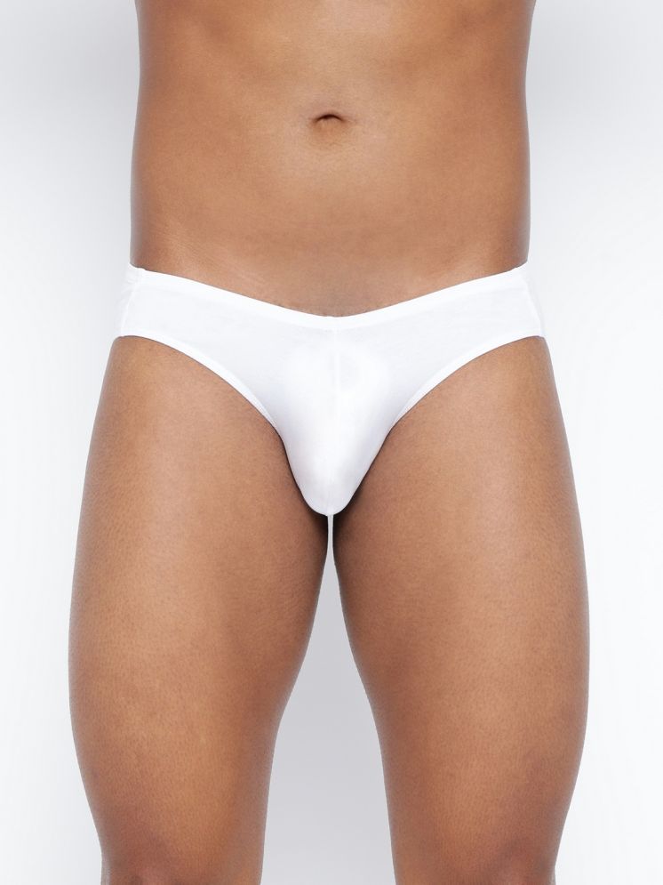     			BASIICS By La Intimo Pack of 1 Cotton Blend Men's Briefs ( White )