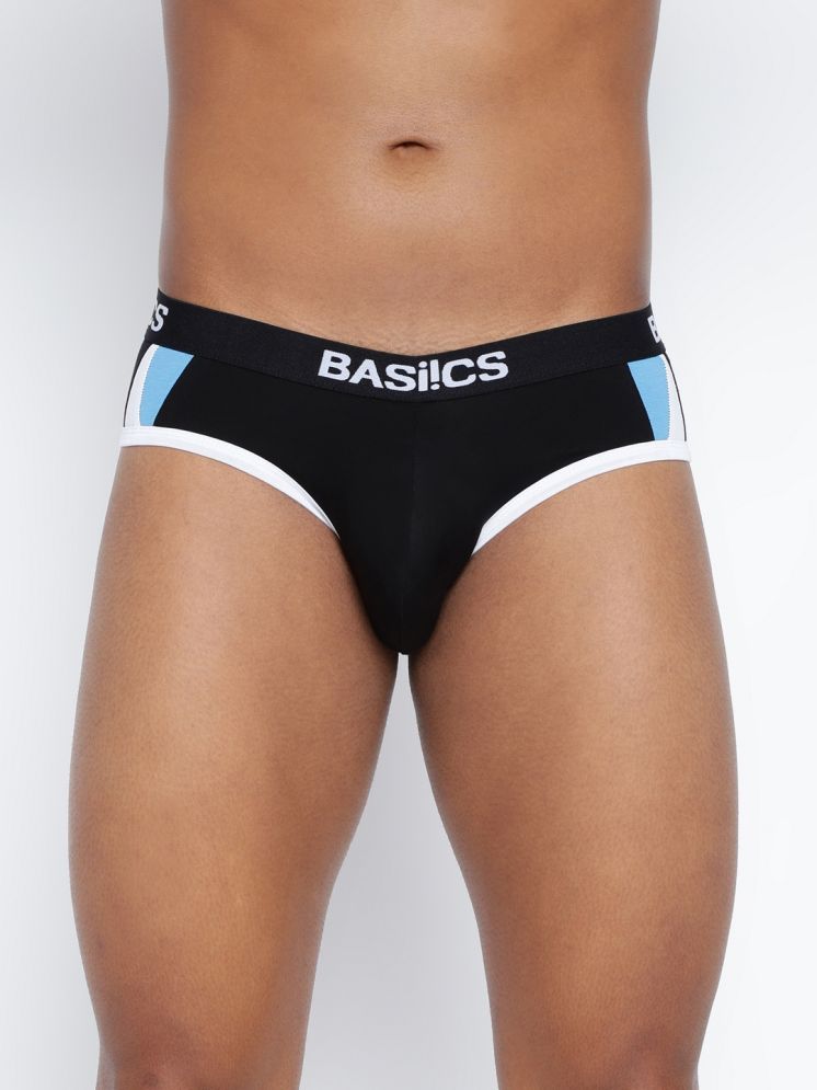     			BASIICS By La Intimo Cotton Blend Men's Briefs ( Black )