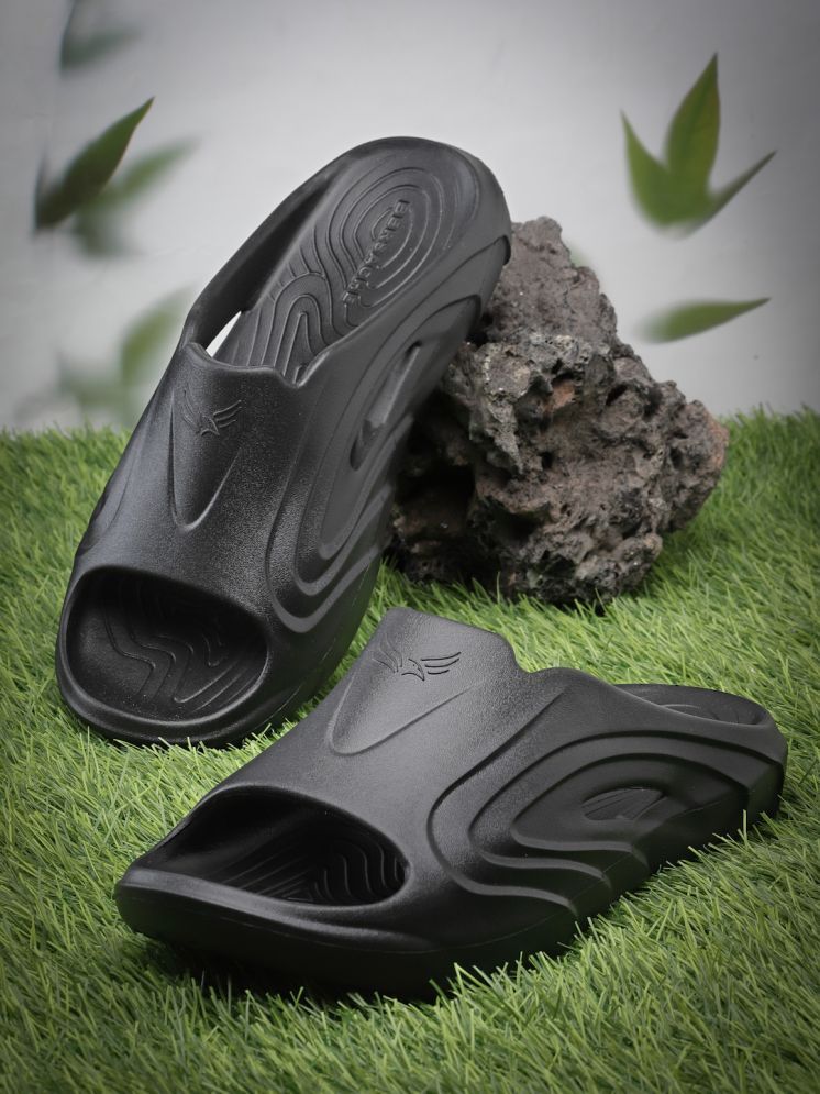     			Bersache - Black Men's Sandals