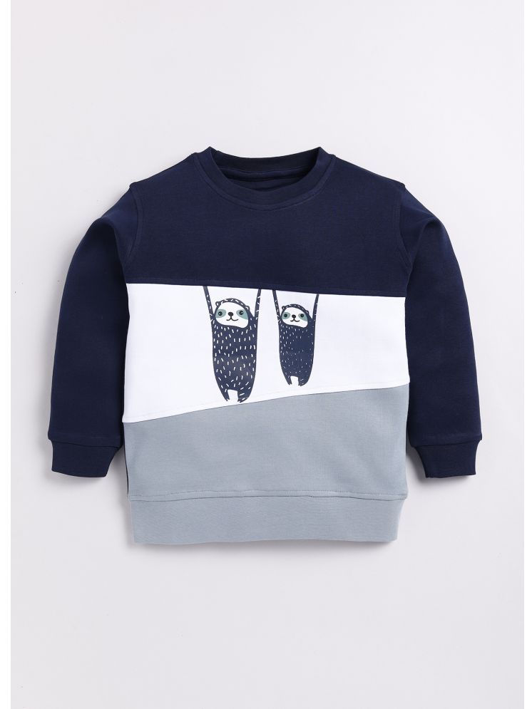     			CUTOPIES Navy Cotton Boys Sweatshirt ( Pack of 1 )