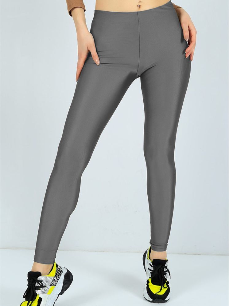     			Colorscube - Grey Lycra Women's Leggings ( Pack of 1 )