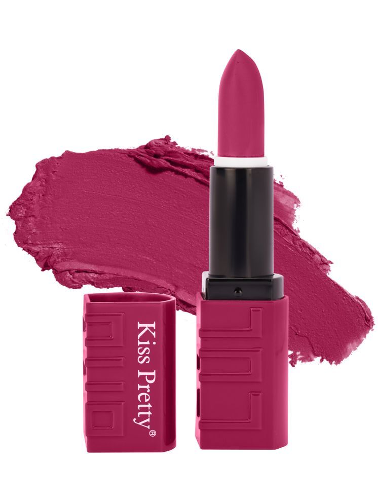     			KISS PRETTY Crimson Red Matte Lipstick 3.5