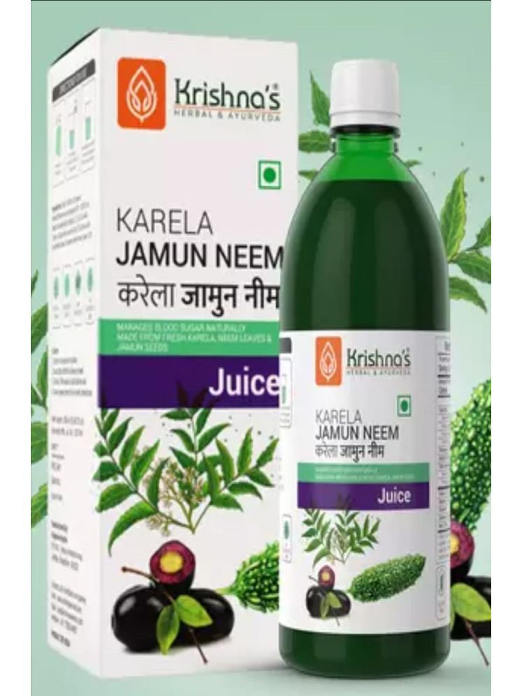     			Krishnas KARELA JAMUN NEEM JUICE 1000 ML (PACK OF 2)