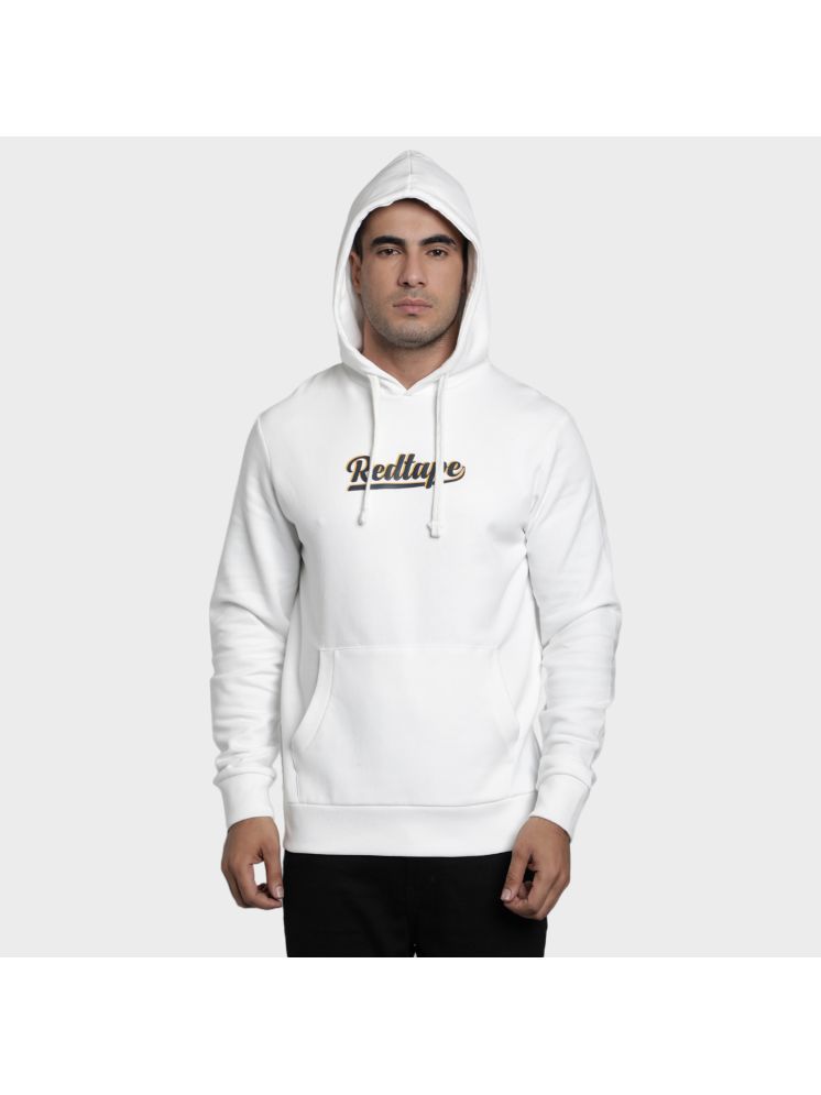     			Red Tape Cotton Blend Hooded Men's Sweatshirt - Off White ( Pack of 1 )