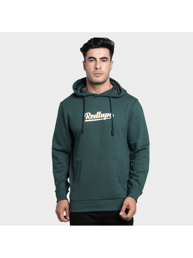     			Red Tape Cotton Blend Hooded Men's Sweatshirt - Green ( Pack of 1 )