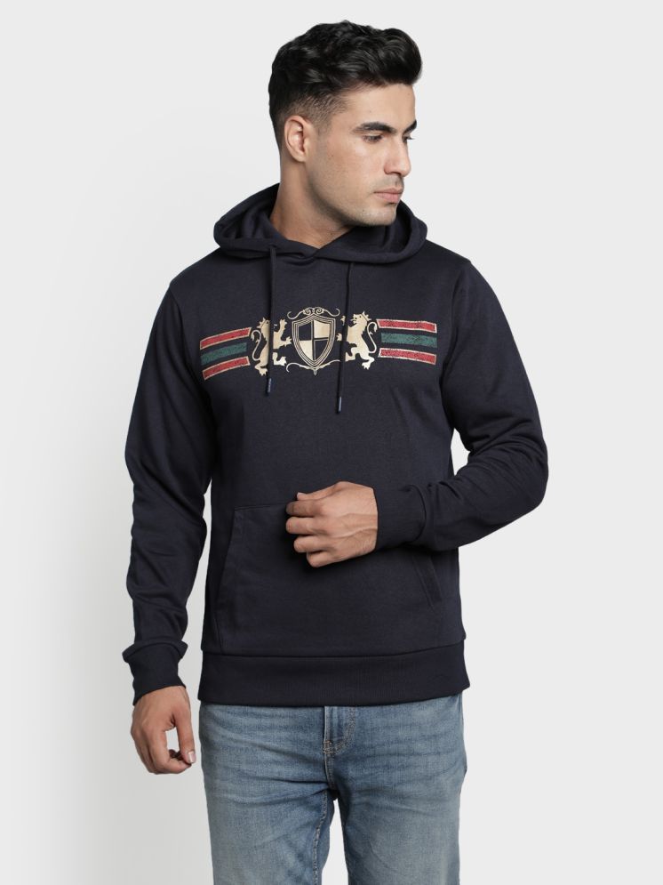     			Red Tape Cotton Blend Hooded Men's Sweatshirt - Navy ( Pack of 1 )