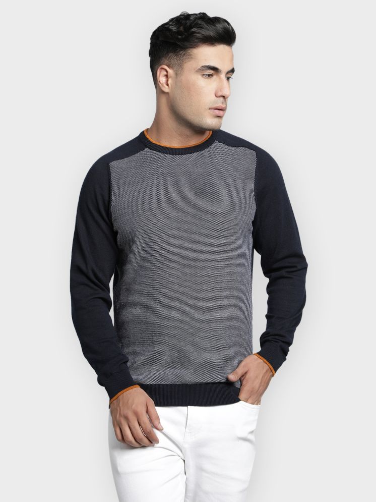     			Red Tape Cotton Round Neck Men's Full Sleeves Pullover Sweater - Navy ( Pack of 1 )