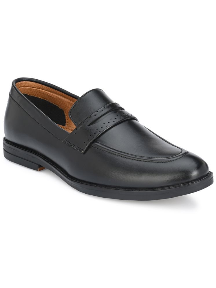     			THIVIM Black Men's Mocassin Formal Shoes