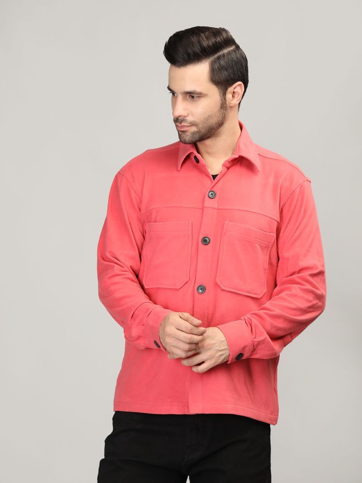     			Chkokko Polyester Men's Casual Jacket - Red ( Pack of 1 )