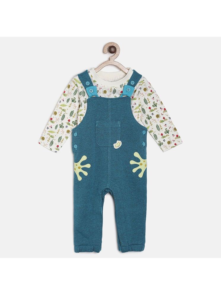     			MINI KLUB Multi Cotton Baby Boy Dungaree Sets ( Pack of 2 )