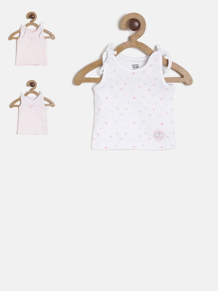     			MINI KLUB Pink Baby Girl Shirt ( Pack of 3 )