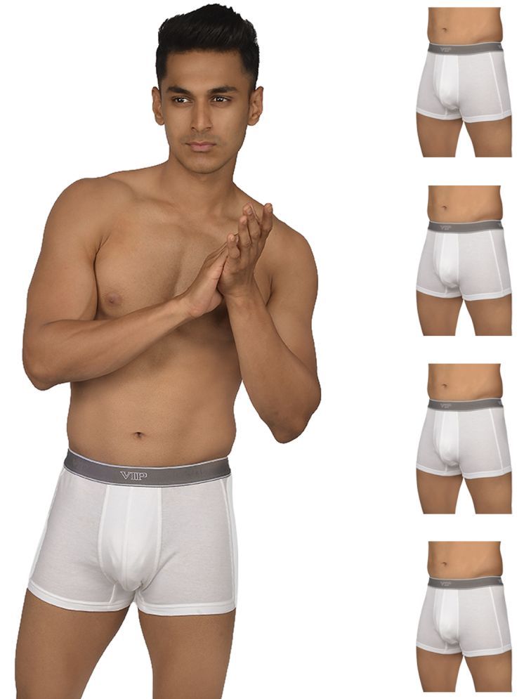     			VIP Pack of 5 Cotton Men's Trunks ( White ) Regal 1301W