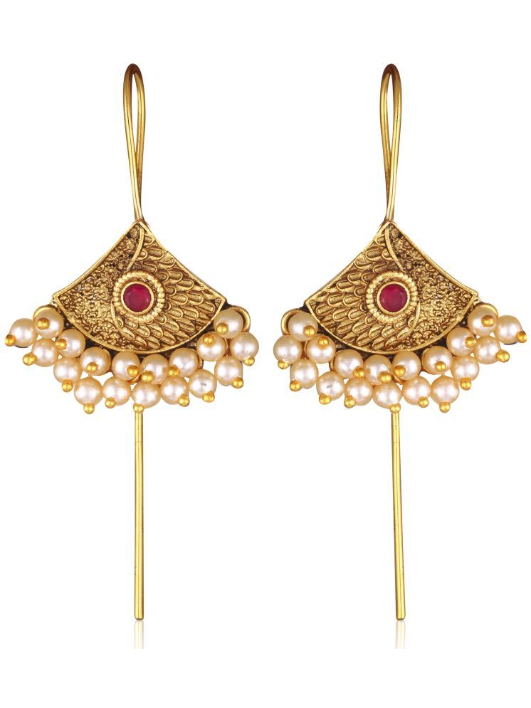     			Vighnaharta Red EarCuff Earrings ( Pack of 1 )