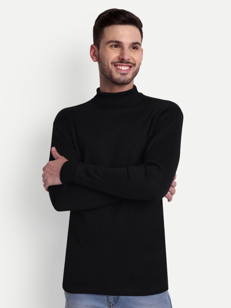     			Zeffit Woollen Blend High Neck Men's Full Sleeves Pullover Sweater - Black ( Pack of 1 )