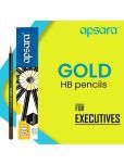 Apsara Gold Pencils - Pack of 10 - 6 Boxes