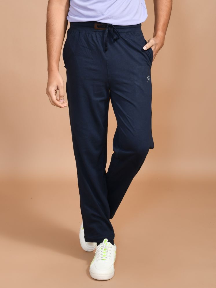     			SKYKNIT Navy Blue Cotton Blend Men's Trackpants ( Pack of 1 )