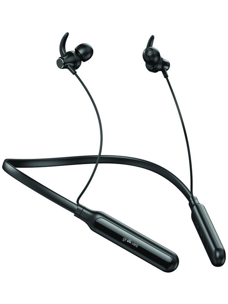     			grooves Aximo In-the-ear Bluetooth Headset with Upto 30h Talktime Deep Bass - Black