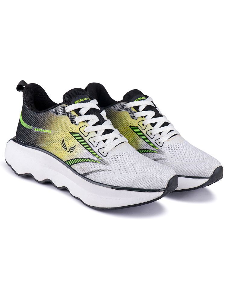     			Bersache Men running shoe  White Men's Sports Running Shoes