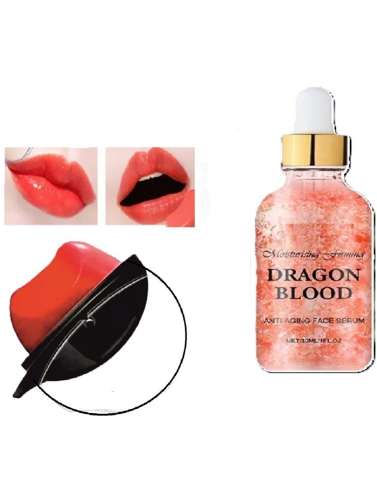     			Dragon Face Serum 30ml & AppleDesign Red Lipstick Waterproof for Women & Girls Combo of 2