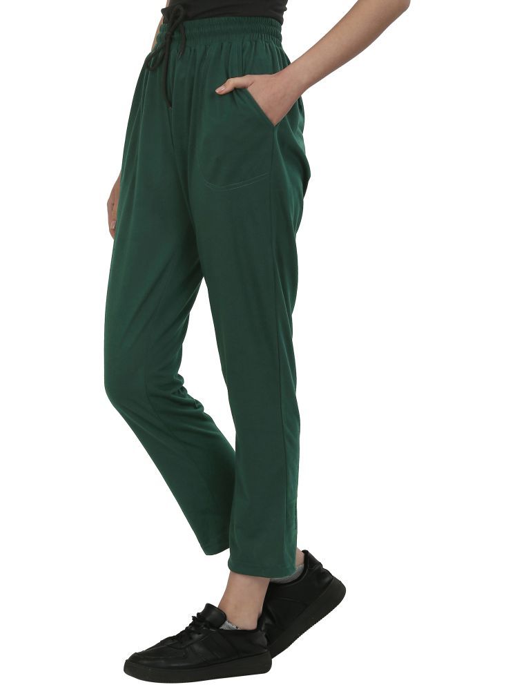     			Fashionable Green Cotton Women's Outdoor & Adventure Joggers ( Pack of 1 )