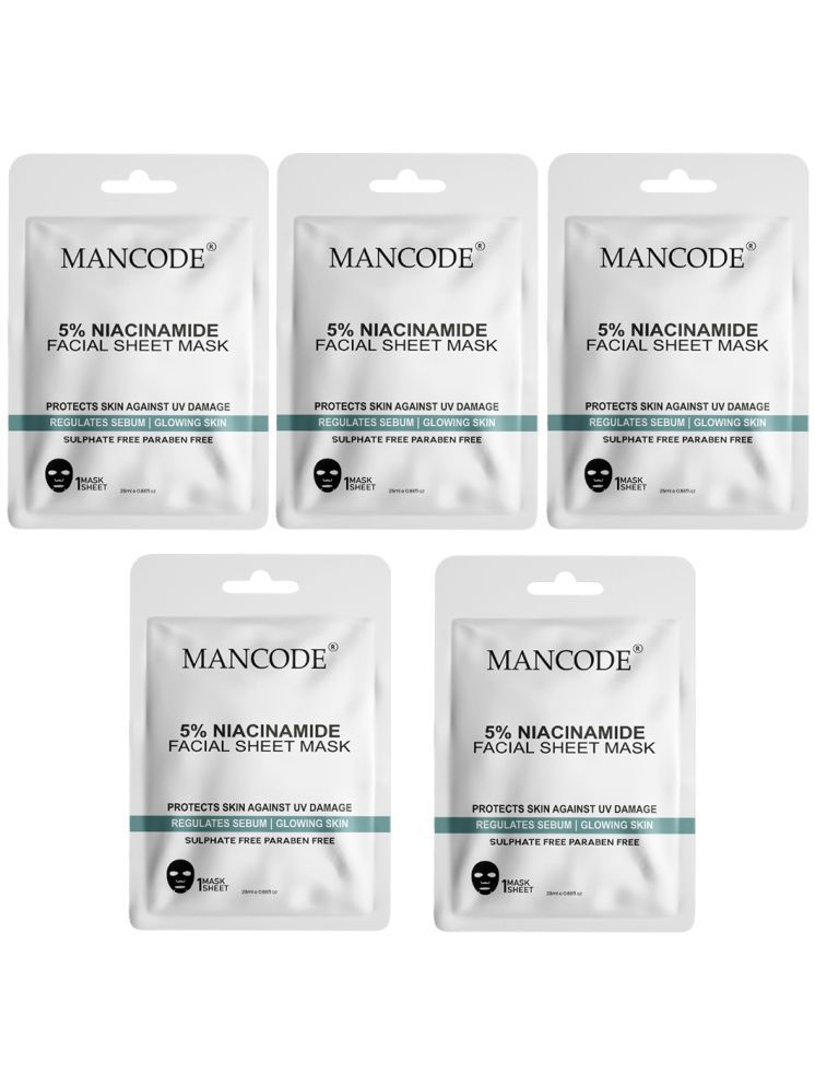     			Mancode - Skin Hydrating Sheet Mask for All Skin Type ( Pack of 5 )