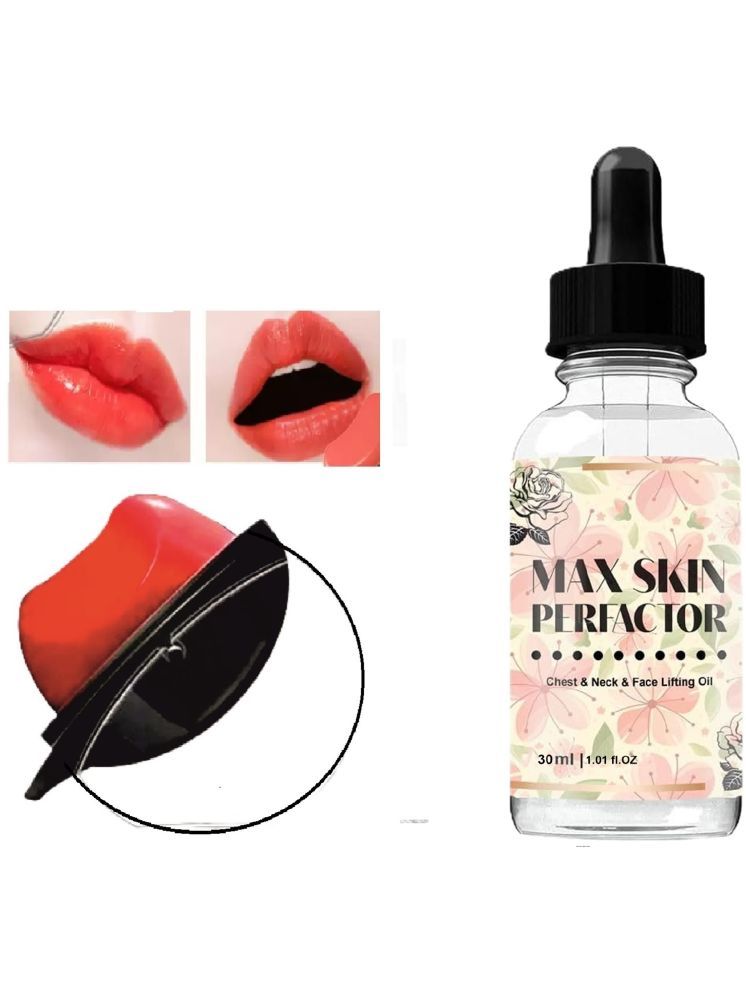     			Max Skin Face Lifting Oil 30ml & AppleDesign Red Lipstick Waterproof for Women & Girls Combo of 2