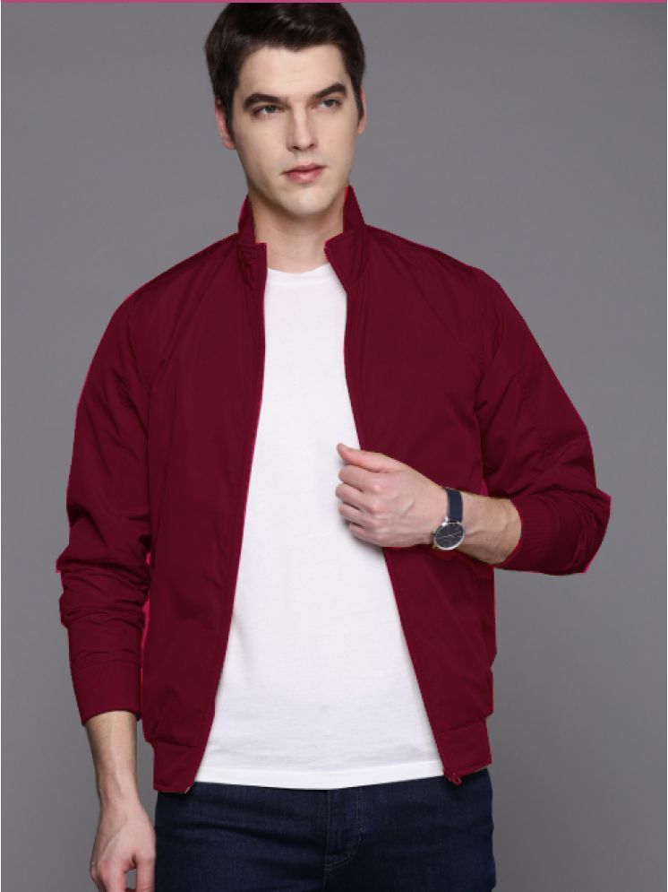     			CAT BUNNY Polyester Men's Windcheater Jacket - Maroon ( Pack of 1 )