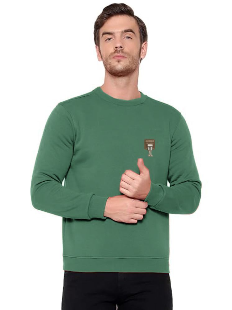     			CAT BUNNY Woollen Hooded Men's Sweatshirt - Green ( Pack of 1 )