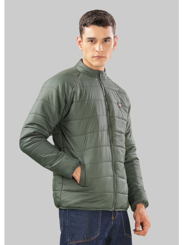     			Dollar Nylon Men's Quilted & Bomber Jacket - Green ( Pack of 1 )