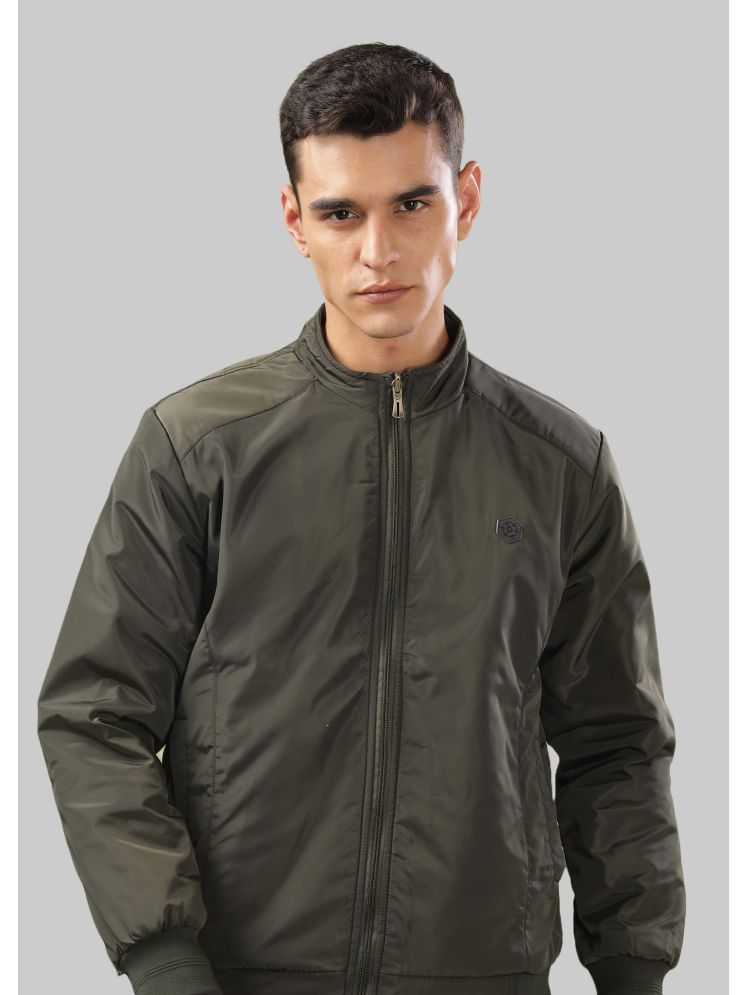     			Dollar Polyester Men's Quilted & Bomber Jacket - Olive ( Pack of 1 )