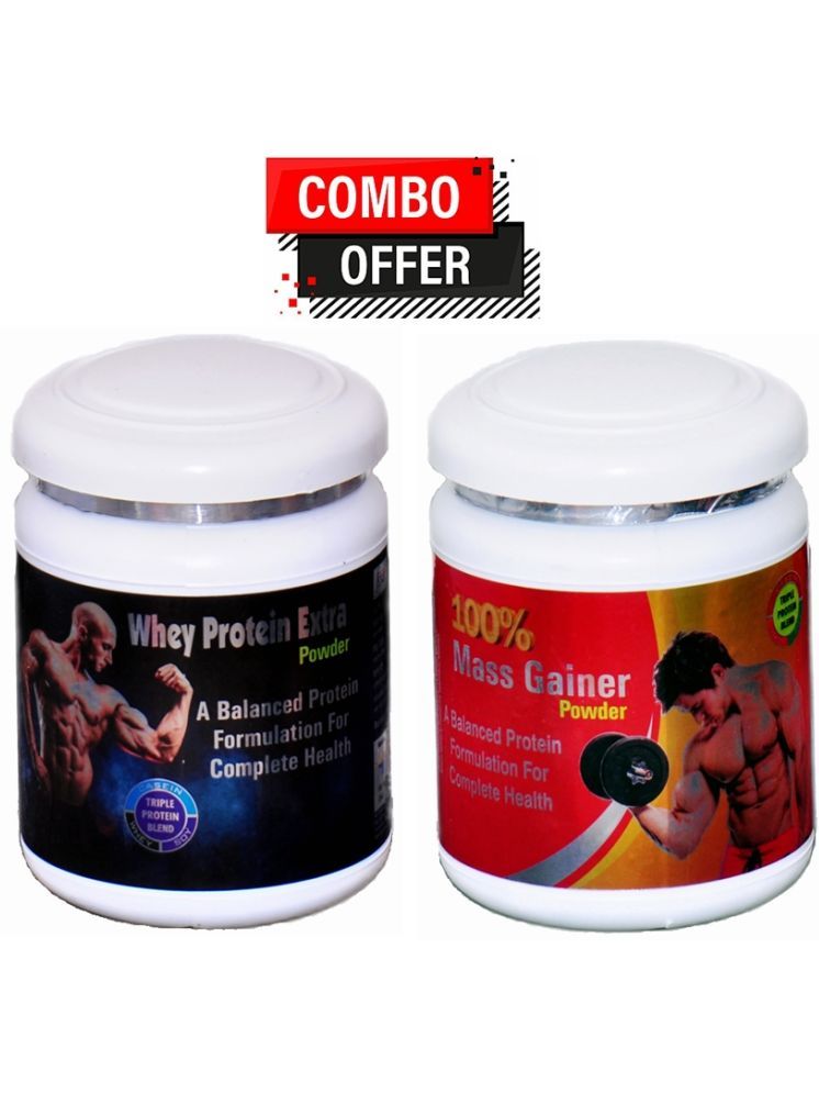     			Dr. Chopra Rikhi Whey Protein Extra Powder 300gm & 100% Mass Gainer Powder 300 gm Chocolate