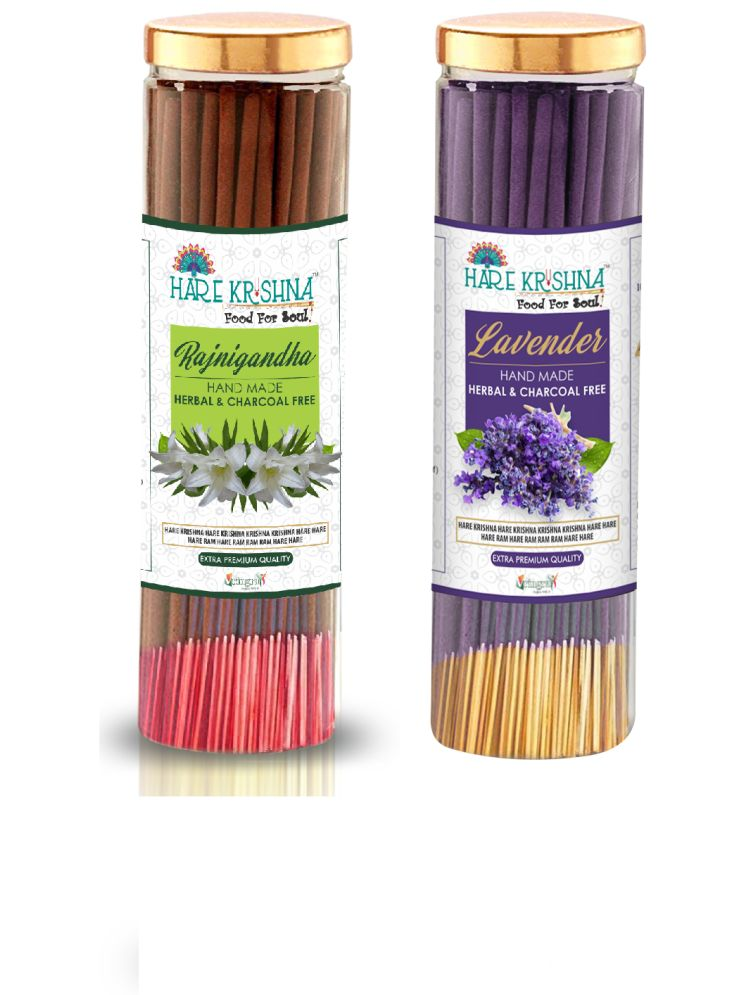     			Hare Krishna Food For Soul Incense Stick Rajnigandha,Lavender 200 gm ( Pack of 1 )