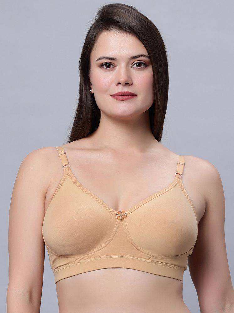     			IN CARE LINGERIE Cotton Blend Non Padded Women's Everyday Bra ( Beige ) ALPLVICTORIA_SKIN