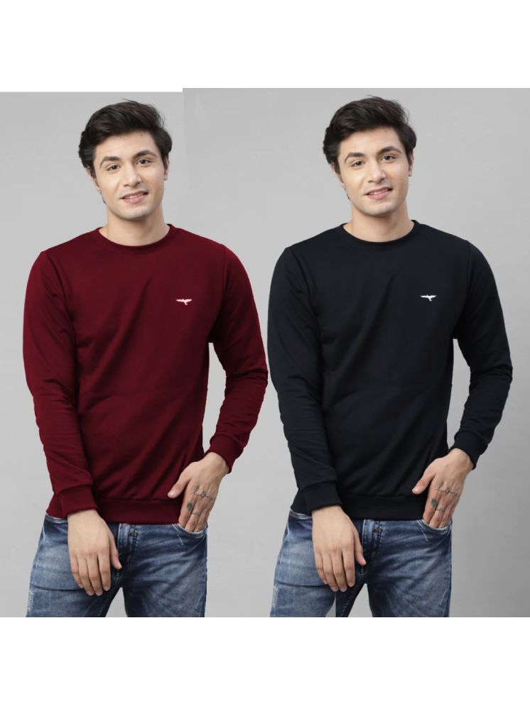     			Reya Cotton Blend Round Neck Men's Sweatshirt - Multi ( Pack of 2 )