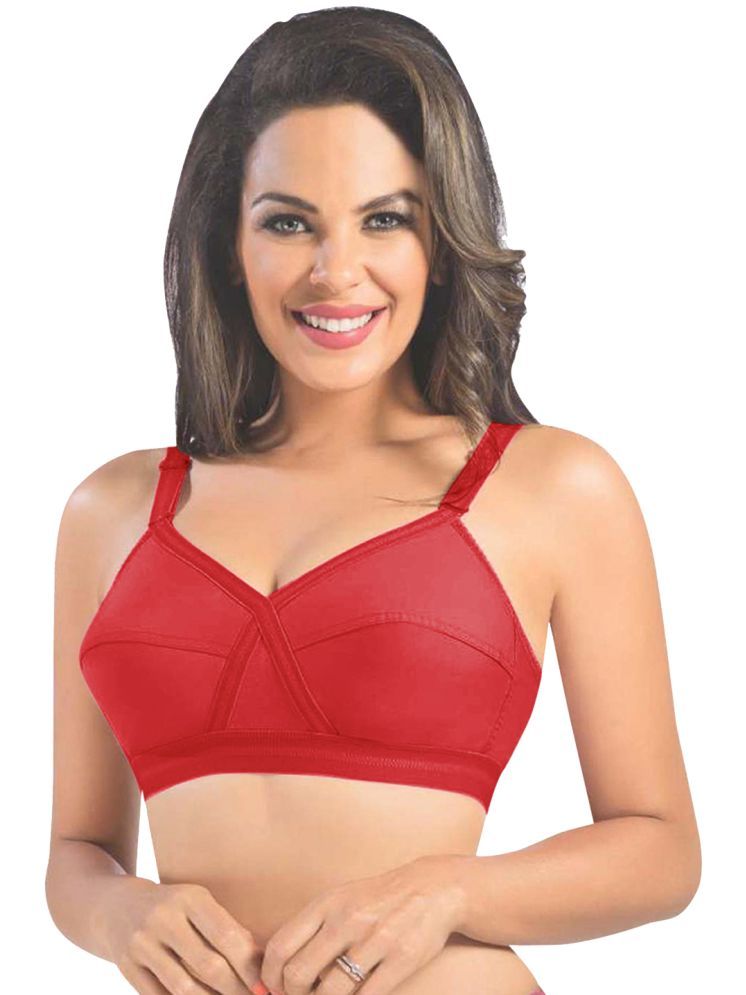     			Sonari Pack of 1 Polyester Non Padded Women's Minimizer Bra ( Red ) kirtikared