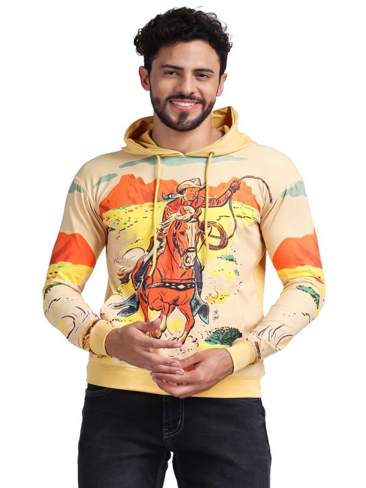     			yellow tree Polyester Hooded Men's Sweatshirt - Multicolor ( Pack of 1 )