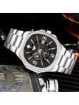 Fadiso Fashion Silver Stainless Steel Analog Men's Watch