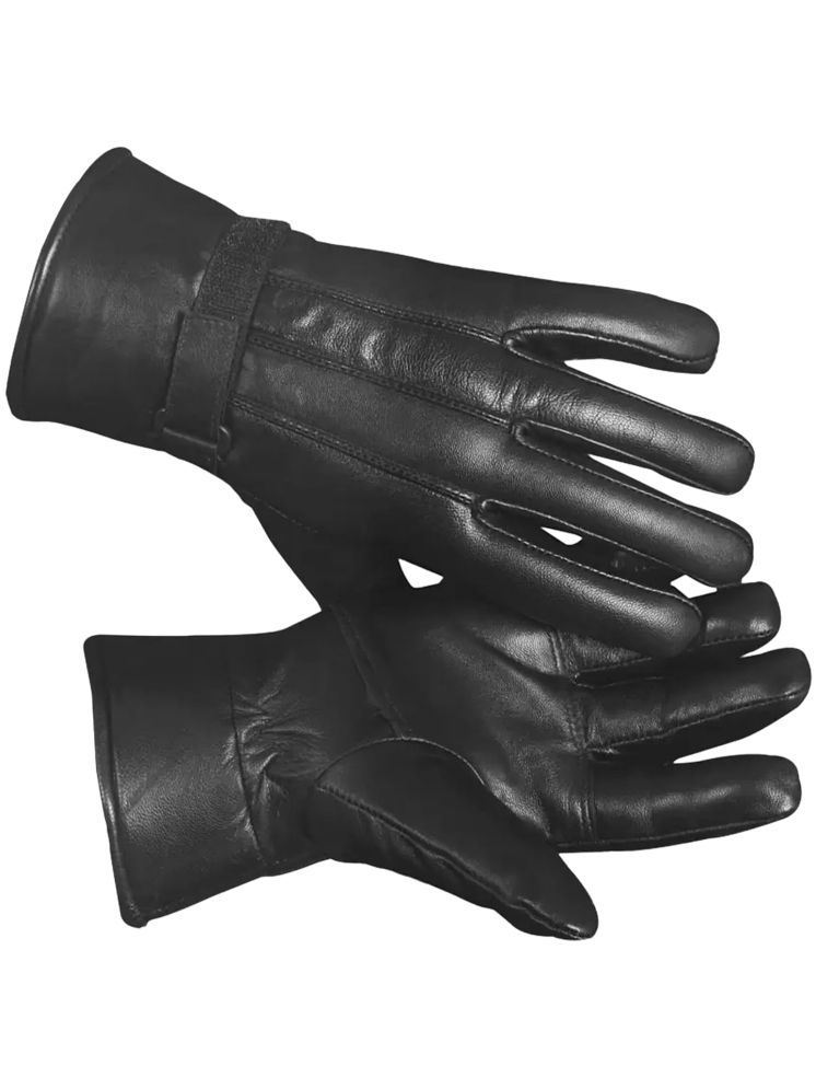     			ATIPRIYA Leather Glove Unisex Leather Gym Gloves With Full-Finger Length