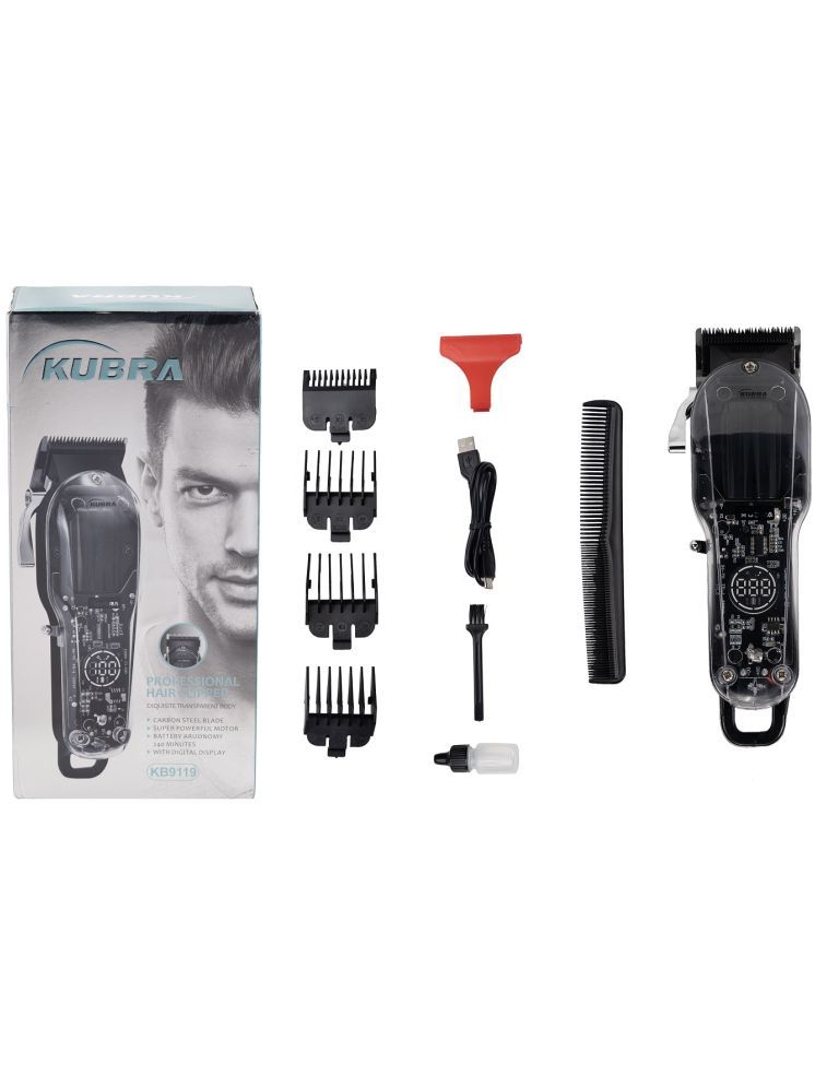     			KUBRA KB-9119 Black Cordless Beard Trimmer With 120 minutes Runtime