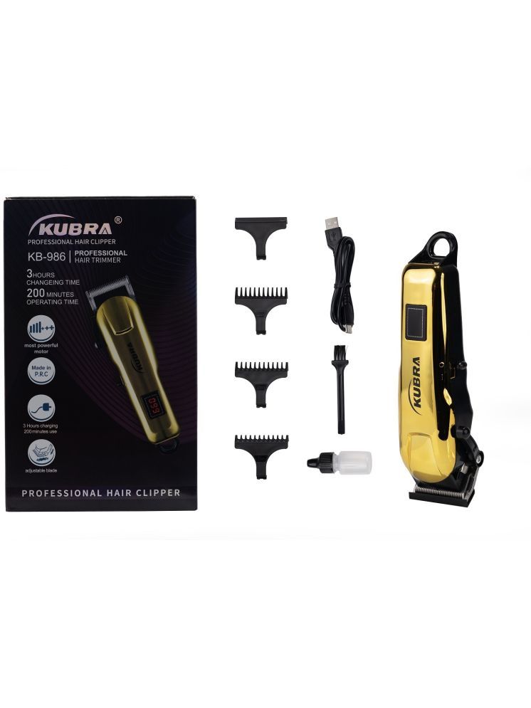     			KUBRA KB-986 Gold Cordless Beard Trimmer With 120 minutes Runtime