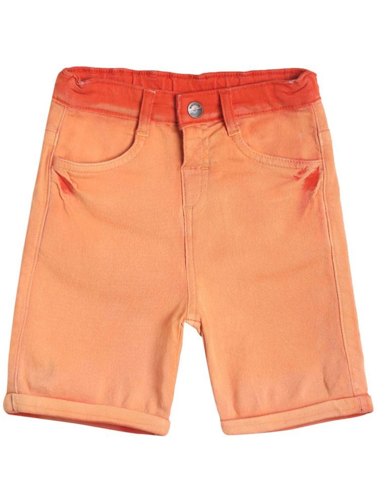     			MINI KLUB Pack of 1 Cotton Shorts For Boys ( Orange )