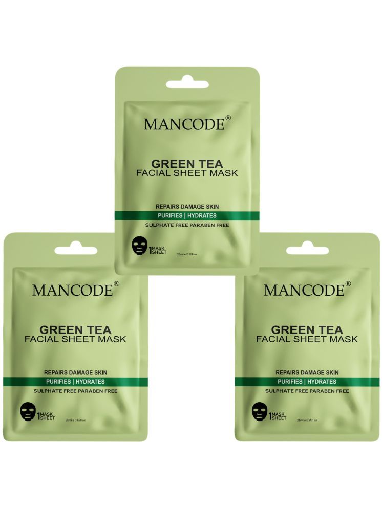     			Mancode - Skin Hydrating Sheet Mask for All Skin Type ( Pack of 3 )