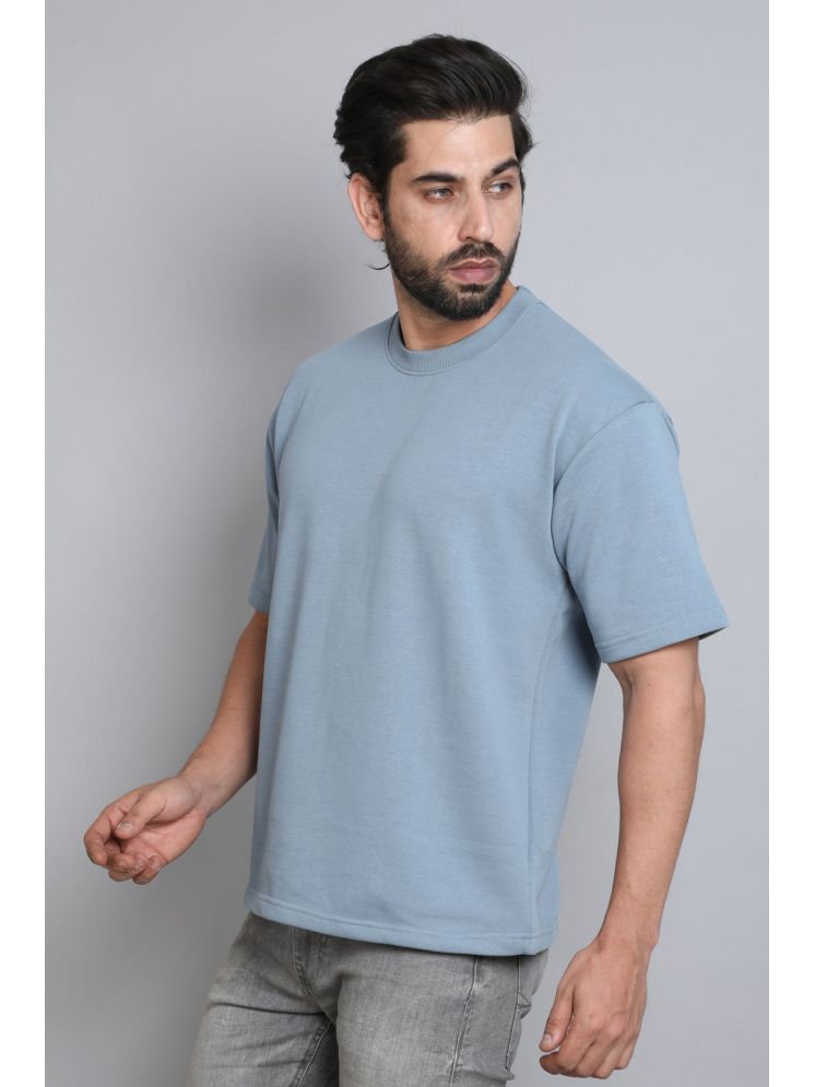     			Urban Legends Cotton Oversized Fit Solid Half Sleeves Men's Round T-Shirt - LIGHT GREY ( Pack of 1 )