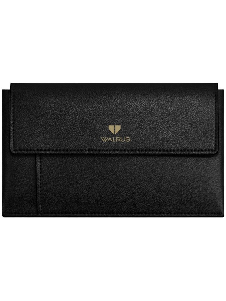     			Walrus Black Faux Leather Purse