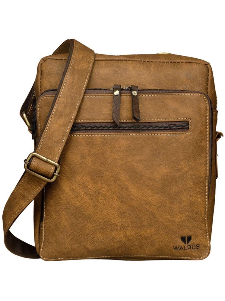     			Walrus Tan Solid Messenger Bag