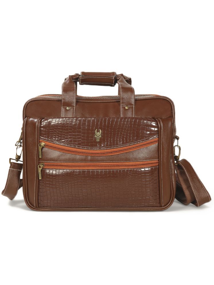     			krishiv Tan Solid Messenger Bag