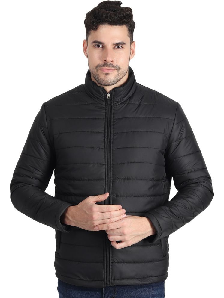     			DCENT KRAFT Polyester Men's Quilted & Bomber Jacket - Black ( Pack of 1 )